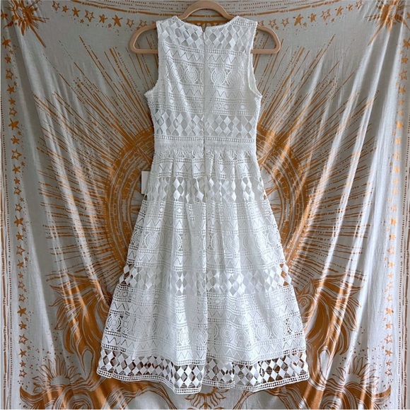 Lulu’s Madly in Love White Lace Midi Dress Size XS - Picture 11 of 14